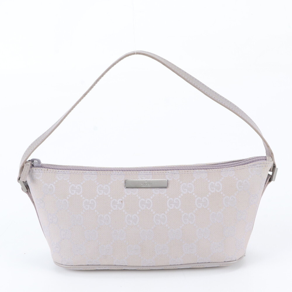 Gucci GG Canvas 07198 Leather Handbag Accessory Pouch Tote Bag for Women